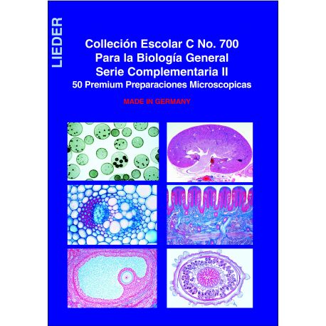 Preparaciones microscópicas Lieder. Biología general C. Caja 50