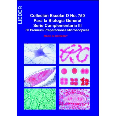 Preparacions microscòpiques Lieder. Biologia general D. Capsa 50 peces