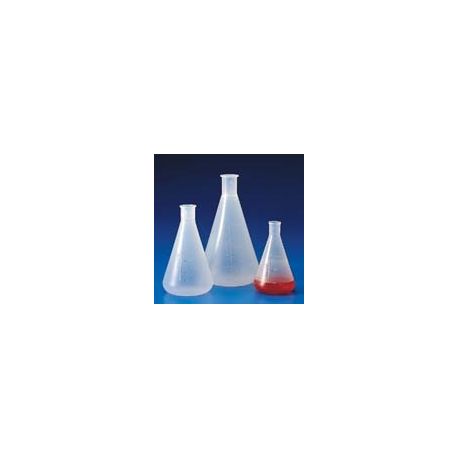 Graduated PP plastic Erlenmeyer flask. Capacity 50ml