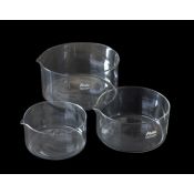 Cristal·litzador vidre borosilicat amb bec. Mida 75x150 mm