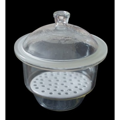 Dessecador vidre Endo tapa pom amb placa 300 mm. Capacitat 14