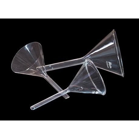 Embut anàlisi vidre forma alemanya. Diàmetre 100 mm