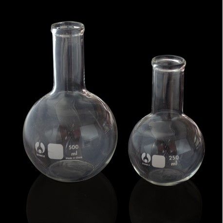 Matràs esfèric vidre fons pla. Capacitat 50 ml