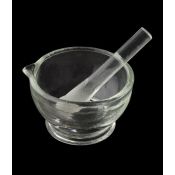 Morter vidre amb bec i mà. Mides 40x60 mm (90 ml)