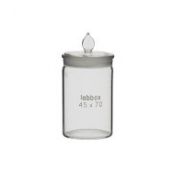 Pesafiltre vidre forma alta amb tapa esmerilada. Mides 50x40 mm