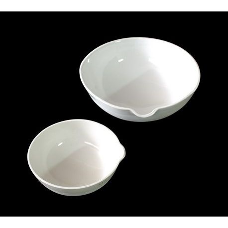 Tall porcelain capsules round bottom 25x60 mm. Box 10 units