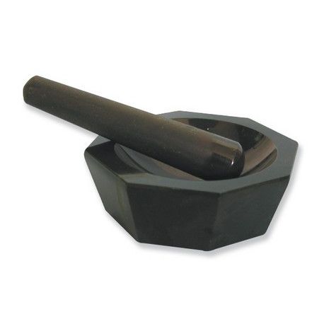 Agate mortar with pestle. Useful measurements 30x100 mm (130 ml)