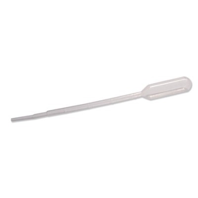 Pipetes Pasteur plàstic PE graduades 3 ml. Capsa 500 unitats