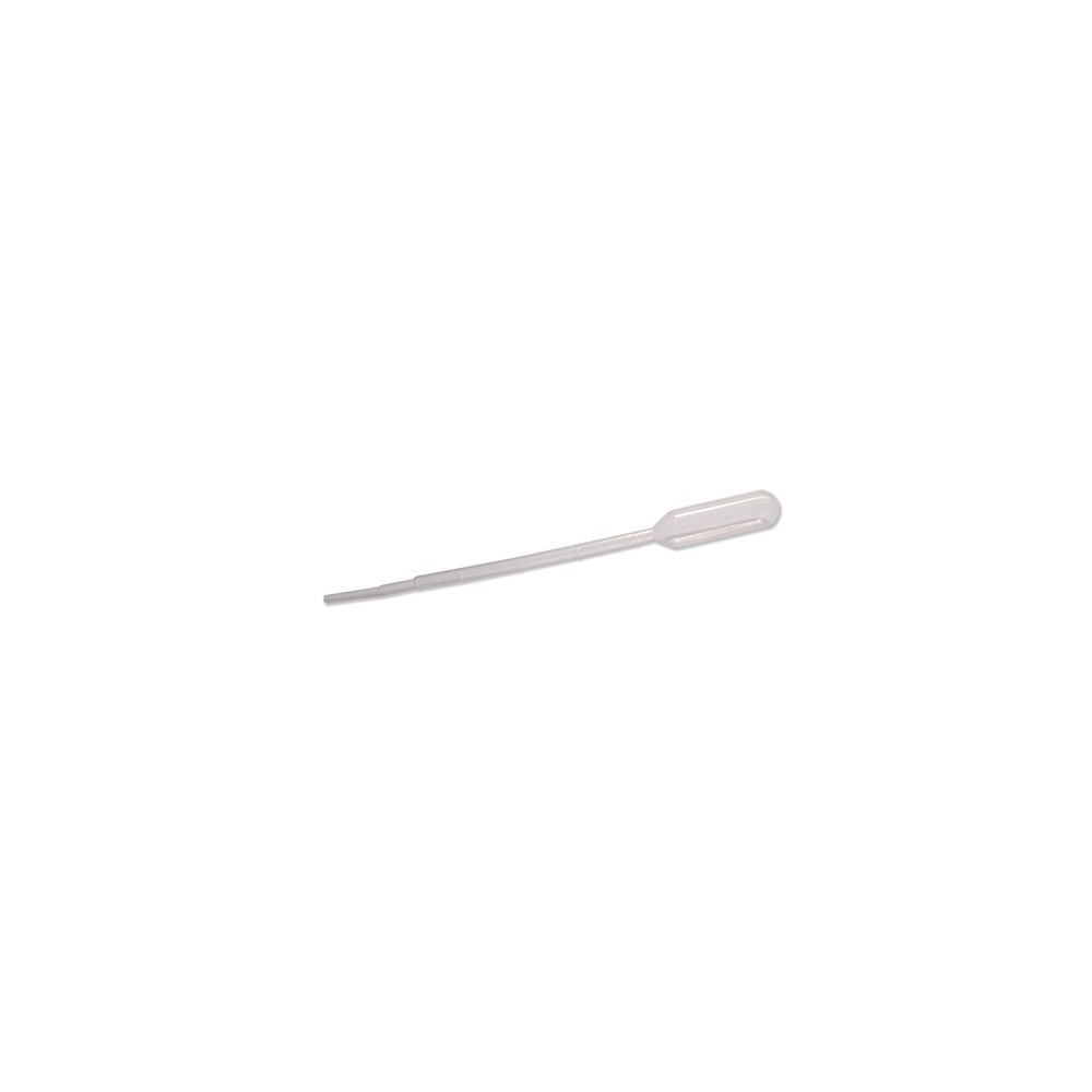 Pipetes Pasteur plàstic PE graduades 3 ml. Capsa 500 unitats