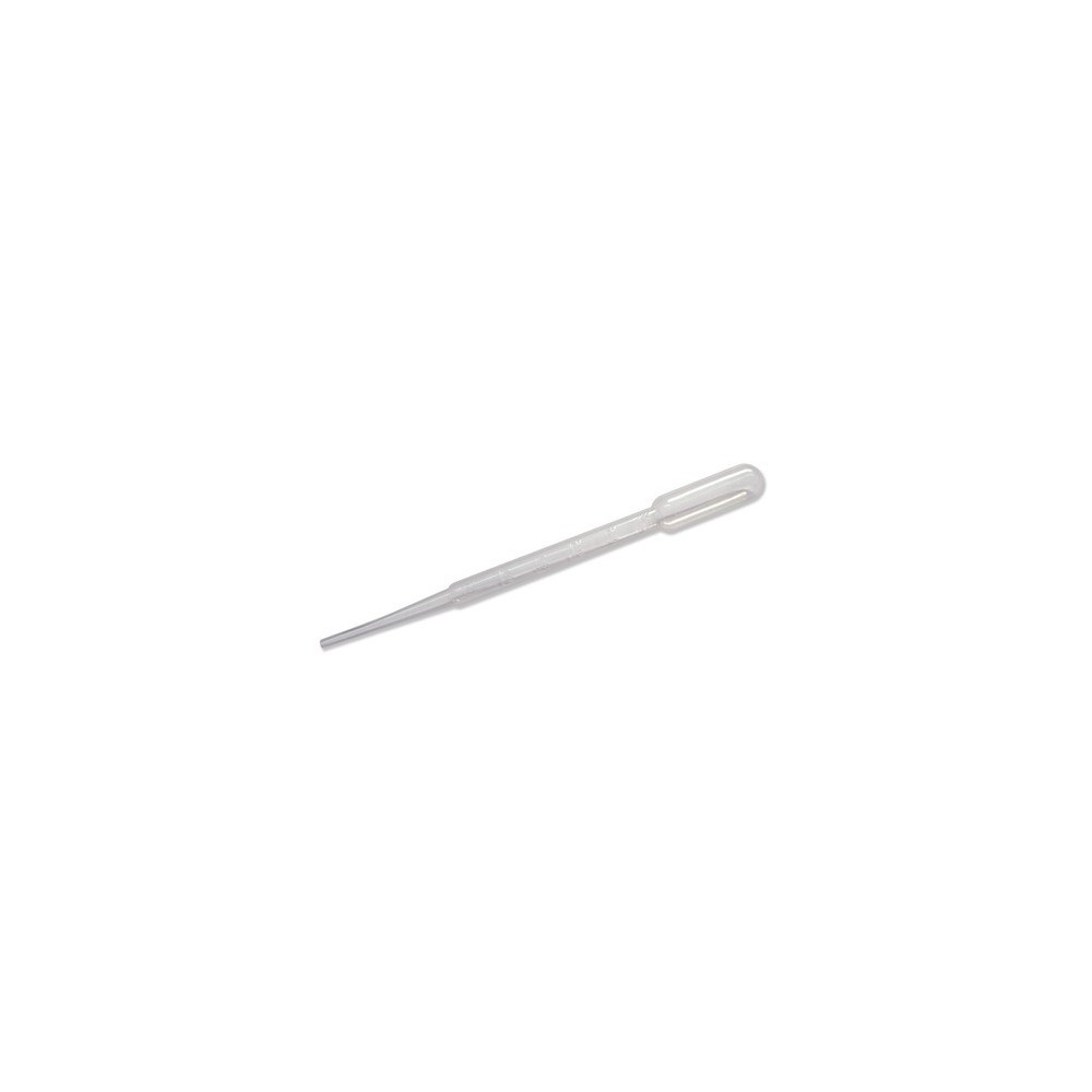 Pipetes Pasteur plàstic PE estèrils 1 ml. Capsa 1000 unitats