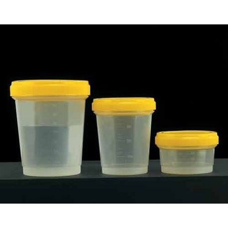 Pot plàstic PP-PE amb tapa rosca. Capacitat 250 ml