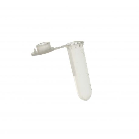 Microtubos centrífuga plástico PP fondo redondo 2'0 ml. Caja 500 unidades