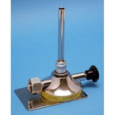 Standard 11 mm Bunsen gas burner with regulators. Natural gas