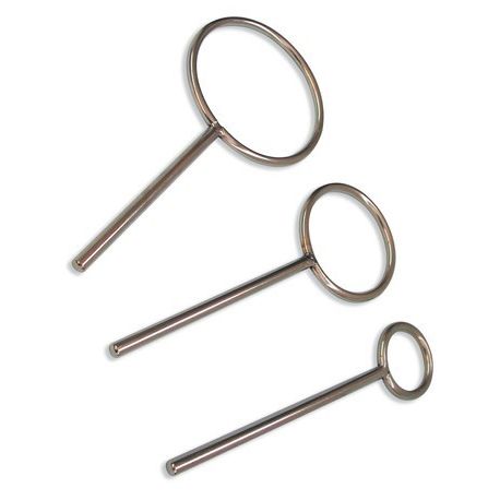 Chromed steel support ring. Closed with tenon 65-80 mm