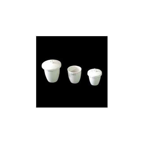 Crisoles porcelana forma alta con tapa 54x42 mm. Caja 10 unidades