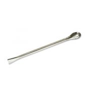 Espàtula doble cullera i acanalada. Acer inoxidable 160 mm