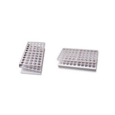Gradeta alumini adequada tubs 17 mm. Capacitat 50 tubs