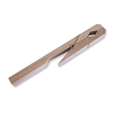 Pinces molls per a tubs assaig. Fusta natural 180 mm