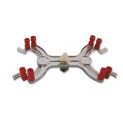 Pinça suport Fischer alumini. Capacitat 2 buretes