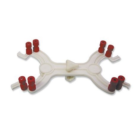 Pinça suport Fischer plàstic. Capacitat 2 buretes