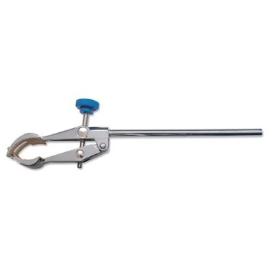 Pinza soporte palas dentadas con espiga. Apertura 0 a 80 mm