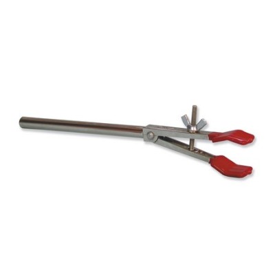 Pinça suport pales llises amb espiga. Obertura 7 a 25 mm