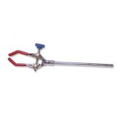 Pinça suport tres dits simple amb espiga. Obertura 0 a 30 mm