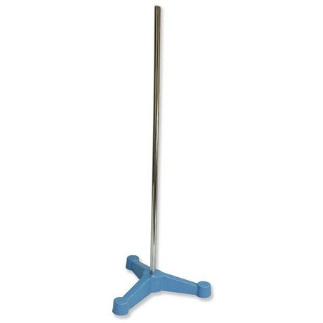 Suport peu trípode barra 10x500 mm. Peu fundició 85x130 mm