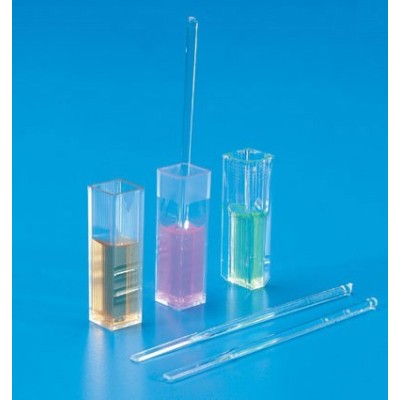 Cubetes espectrofotòmetre PMMA estàndard 4'5 ml. Capsa 100 unitats