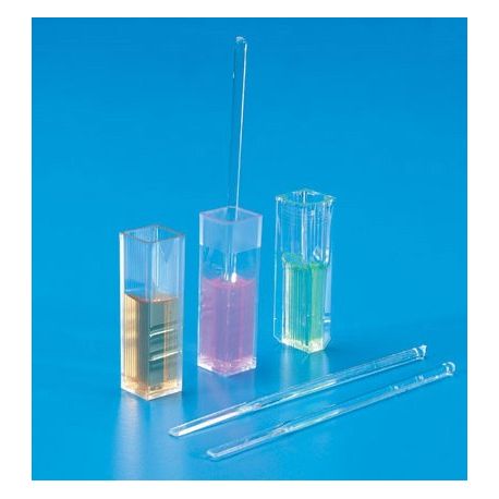 Cubetes espectrofotòmetre PMMA estàndard 4'5 ml. Capsa 100 unitats