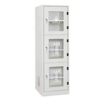 Armari seguretat 3 portes policarbonat (3C). Mides 600x600x1950 mm