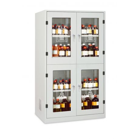 4-door polycarbonate security cabinet (4C). Measurements 1140x600x1950 mm