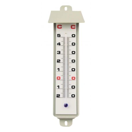 Termómetro mecánico ambiente Herter 418. Metálico 78x285 mm