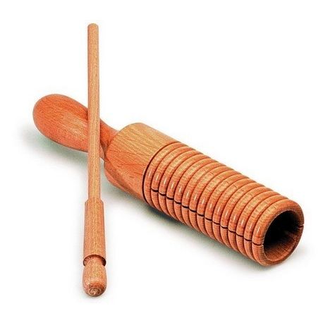 Güiro box one tone with scraper