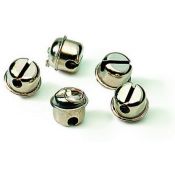 Cascavell cromat amb anella. Diàmetre 20 mm