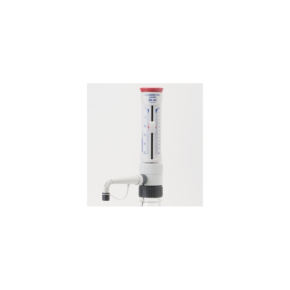 Dispensador flascó amb clau Calibrex Solutae 530. Volum 2'5-25 ml