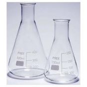 Matràs Erlenmeyer vidre Pyrex. Capacitat 25 ml