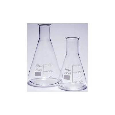 Matraz Erlenmeyer vidrio Pyrex 25 ml. Caja 10 unidades