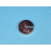 Pes ranurat portapesos V-11279. Metàl·lic 20 g