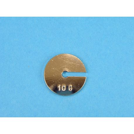 Peso ranurado portapesos V-11281. Metálico 10 g