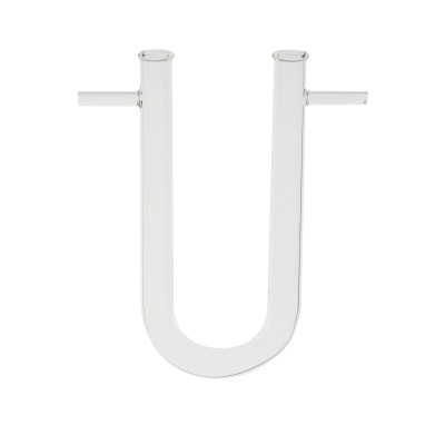 Tub comunicació vidre forma U amb olives 6 mm. Mides 15x150 mm