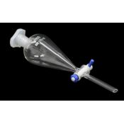 Embut decantació vidre amb clau punxó PTFE. Capacitat 250 ml