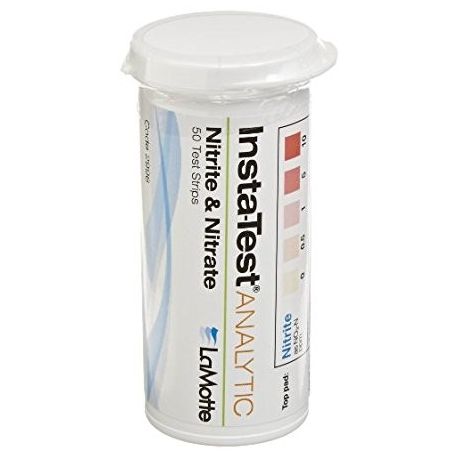 Instatest 2996 indicator strips. Nitrate 0-50 ppm /nitrite 0-10 ppm. Tube 50 units