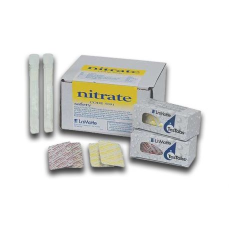 Nitrate Chemical Test 0-5-20-40 ppm Testab-5891. Box of 100 tests