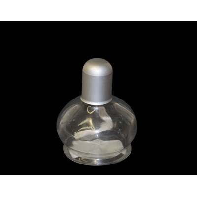 Bec alcohol vidre amb ble i tapa. Capacitat 125 ml