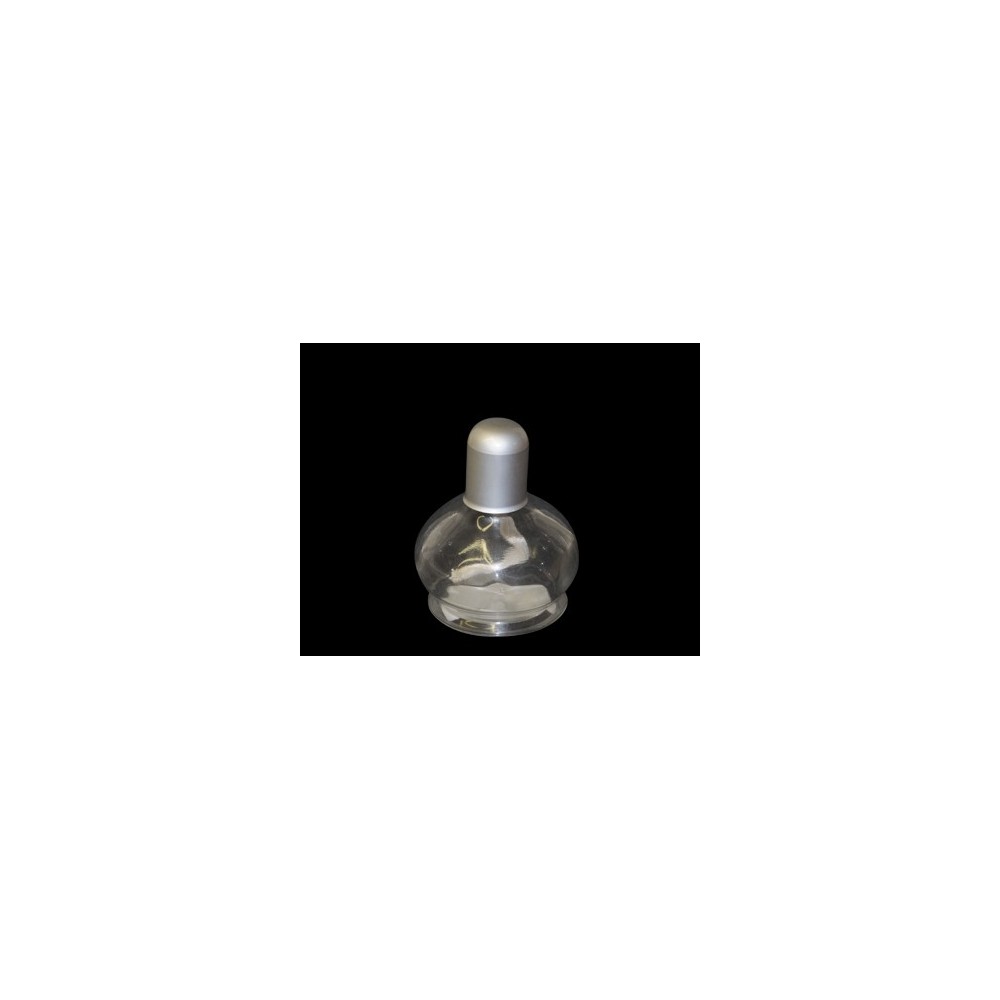 Bec alcohol vidre amb ble i tapa. Capacitat 125 ml