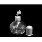 Bec alcohol vidre amb ble i tapa. Capacitat 125 ml