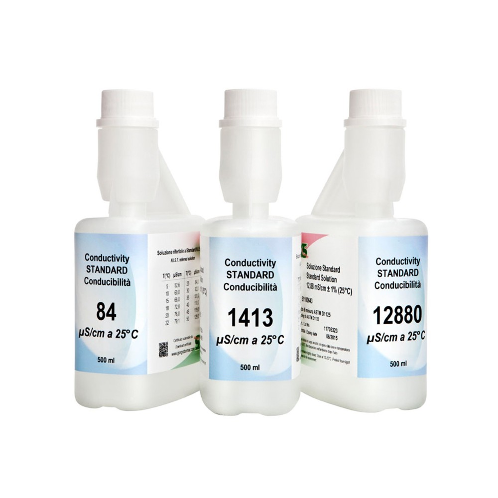 Solució calibrar conductivitat 84 uS/cm. Flascó 500 ml
