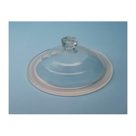Endo glass desiccator lid with 150 mm knob. Diameter 210mm