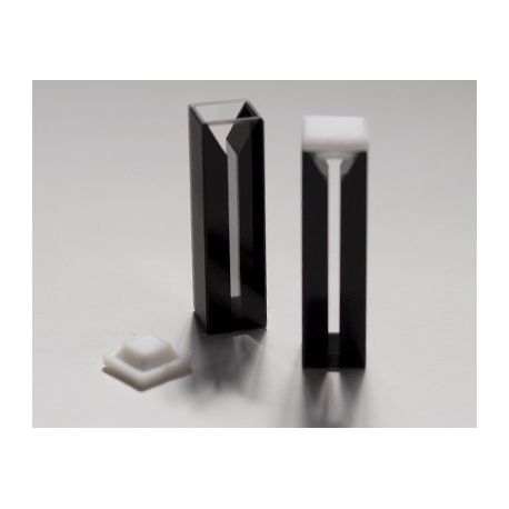 Cubetes espectrofotòmetre quars UV pas 10 mm 1'4 ml. Capsa 2